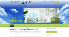 Desktop Screenshot of bunburyair.com.au